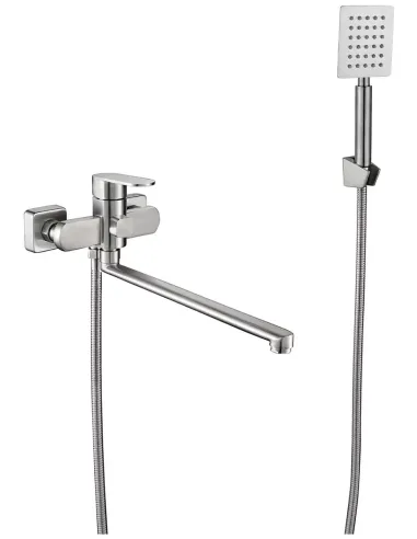 Змішувач для ванни Frap F22805 з душовим набором, нержавіюча сталь.