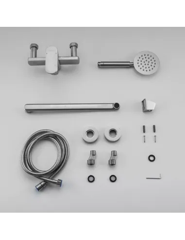 Смеситель для ванны Frap F22805 с душевым набором, нержавеющая сталь