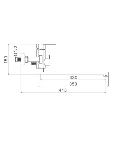 Смеситель для ванны Frap F22805 с душевым набором, нержавеющая сталь
