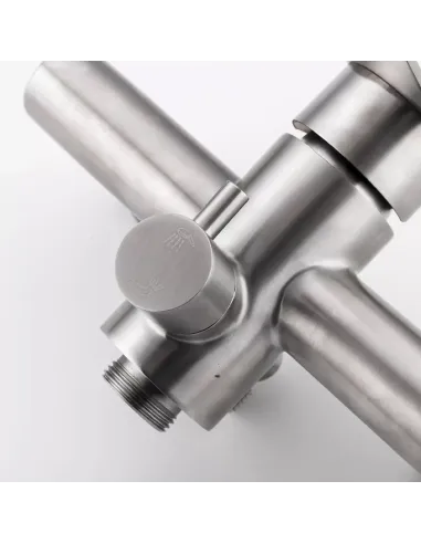 Змішувач для ванни Frap F2248 з душовим набором, нержавіюча сталь.