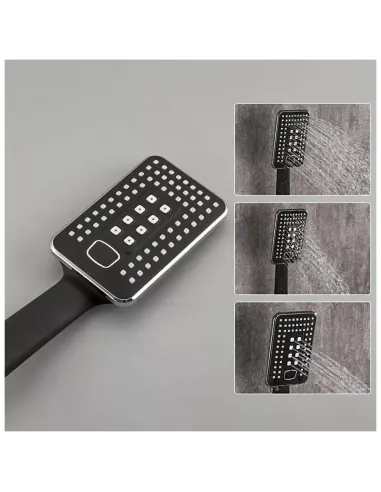 Змішувач для ванни Frap F2257 із душовим набором, чорний.