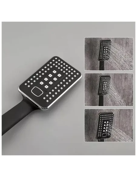 Змішувач для ванни Frap F2257 із душовим набором, чорний.