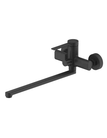 Змішувач для ванни F2267-6 із душовим набором, чорний.