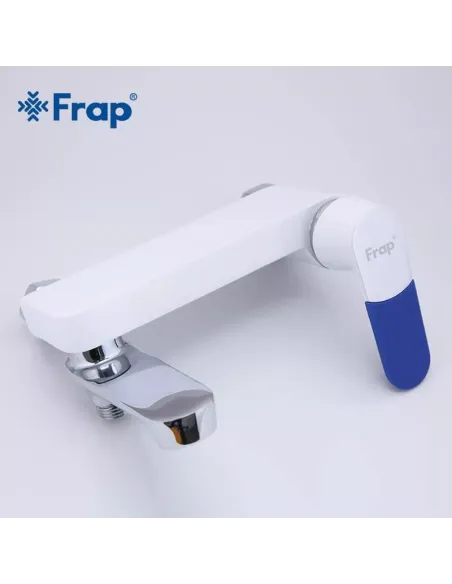 Смеситель для ванны Frap F3234 с душевым набором, белый