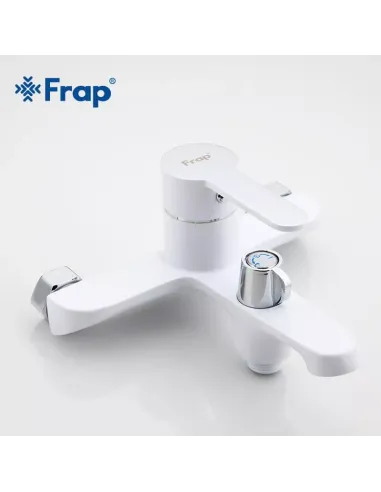 Змішувач для ванни Frap F3241 з душовим набором, білий.