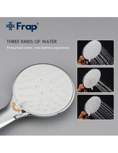 Смеситель для ванны Frap F3249 с душевым набором, белый