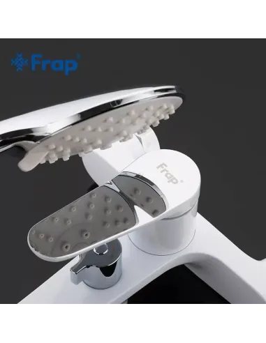 Смеситель для ванны Frap F3245 с душевым набором, белый
