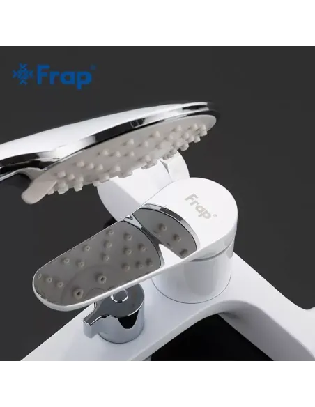 Змішувач для ванни Frap F3245 з душовим набором, білий.