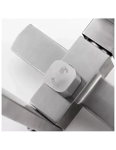 Смеситель для ванны Frap F32802 с душевым набором, нержавеющая сталь