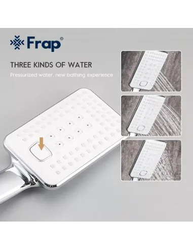 Смеситель для ванны Frap F3258 с душевым набором, белый