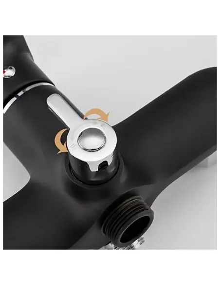 Смеситель для ванны Frap F3249-6 с душевым набором, черный