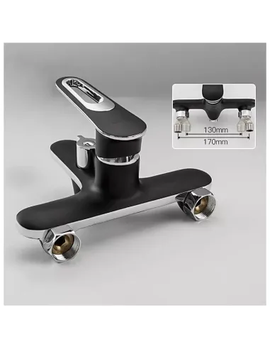 Смеситель для ванны Frap F3249-6 с душевым набором, черный