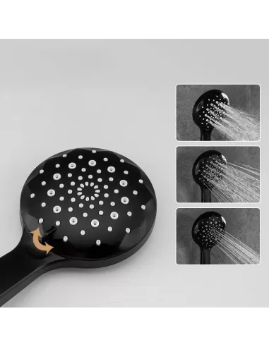 Смеситель для ванны Frap F3249-6 с душевым набором, черный