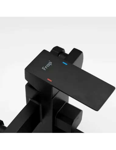 Смеситель для ванны Frap F32802-6 с душевым набором, черный