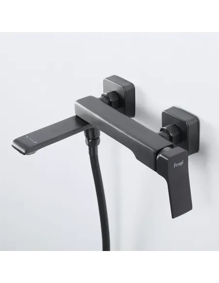 Змішувач для ванни Frap F3284-9 з душовим набором, сірий