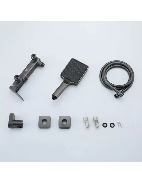 Смеситель для ванны Frap F3284-9 с душевым набором, серый