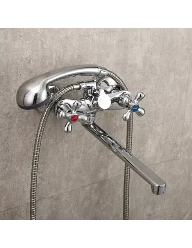 Смеситель для ванны Frap F22731-B двухвентильный, хром