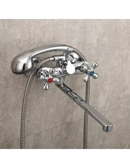 Змішувач для ванни Frap F22731-B двовентильний, хром