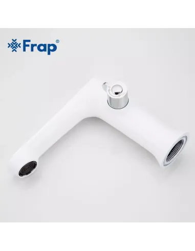 Смеситель для ванны на борт Frap F1134, белый, с душевым набором