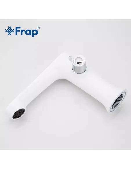 Змішувач для ванни на борт Frap F1134, білий, з душовим набором