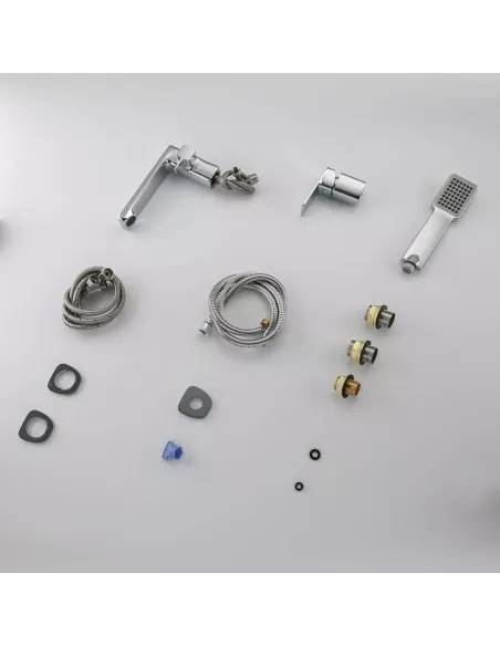 Смеситель для ванны на борт Frap F1146, хром, с душевым набором