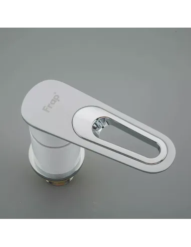 Смеситель для ванны на борт Frap F1149, белый, с душевым набором