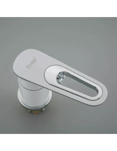 Смеситель для ванны на борт Frap F1149, белый, с душевым набором