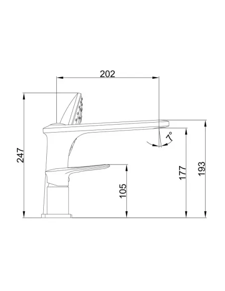 Смеситель для ванны на борт Frap F1149, белый, с душевым набором