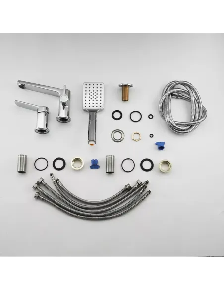 Змішувач для ванни на борт Frap F1161, хром з душовим набором