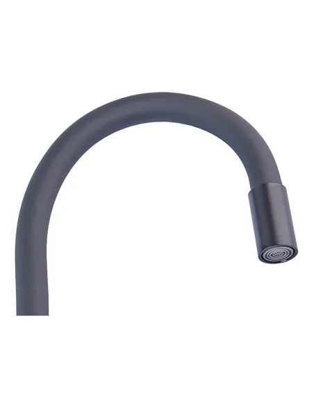 Змішувач для кухні Mixxus Magnum 011 Nut Black Refl.Black з гнучким виливом