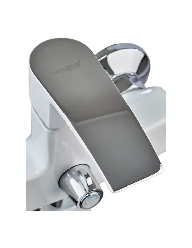 Смеситель для ванны Mixxus Magnum 006 Euro White-Chrome с душевым набором