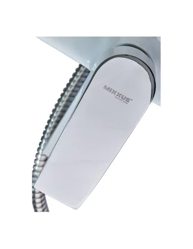 Смеситель для ванны Mixxus Magnum 009 Euro White-Chrome с душевым набором