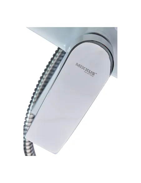 Змішувач для ванни Mixxus Magnum 009 Euro White-Chrome з душовим набором