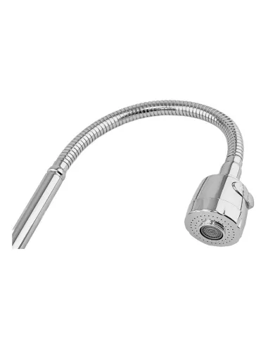 Змішувач для кухні Mixxus Magnum 011 Nut White-Chrome Reflector з гнучким виливом