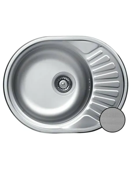 Мойка для кухни из нержавеющей стали овальная Romzha Taleyta Eko Textura - 1