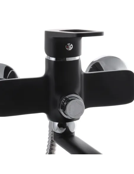 Змішувач для ванни Mixxus Nevada 006 Euro Black з душовим набором