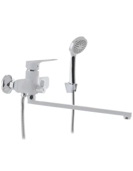 Змішувач для ванни Mixxus Nevada 006 Euro White з душовим набором