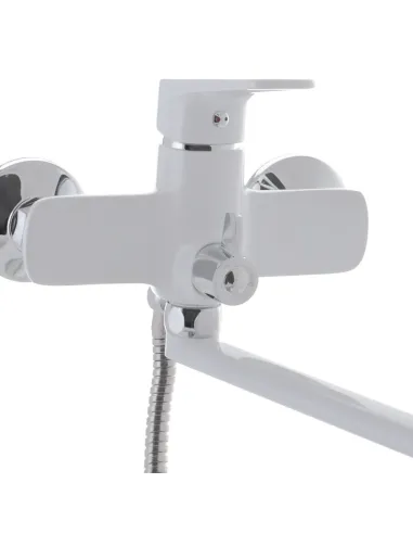 Змішувач для ванни Mixxus Nevada 006 Euro White з душовим набором