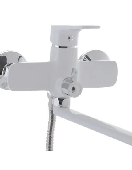 Змішувач для ванни Mixxus Nevada 006 Euro White з душовим набором