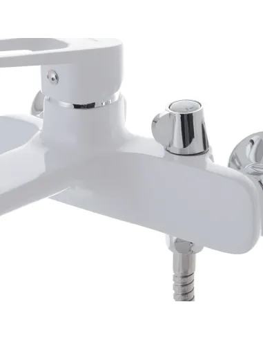 Смеситель для ванны Mixxus Nevada 009 Euro White с душевым набором