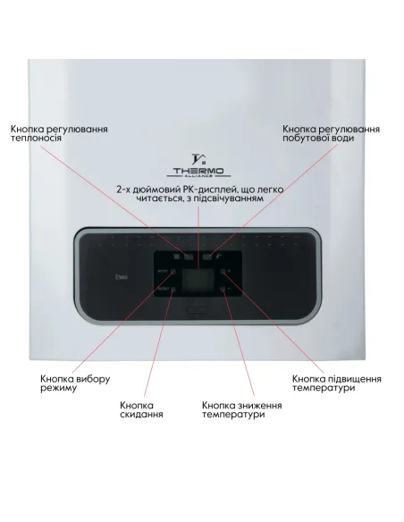 Котел газовий Thermo Alliance EWA 24 кВт, двоконтурний, конденсаційний