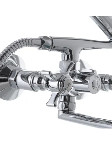 Смеситель для ванны Haiba Zeus 140 Euro HB0420 двухвентильный