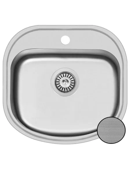 Мойка для кухни из нержавеющей стали овальная Romzha Vayorika Textura - 2