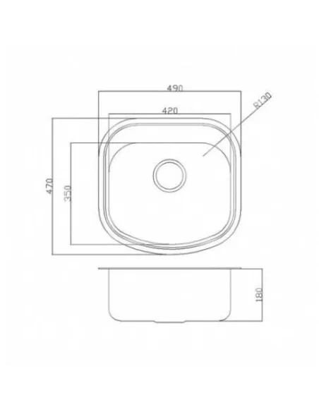 Мойка для кухни из нержавеющей стали овальная Romzha Vayorika Textura - 3