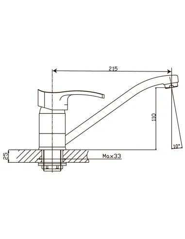 Смеситель для кухни Haiba Focus 555 HB0134