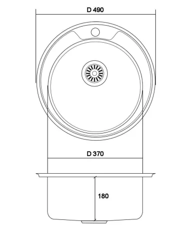 Мийка кругла Romzha Sorin Textura - 2