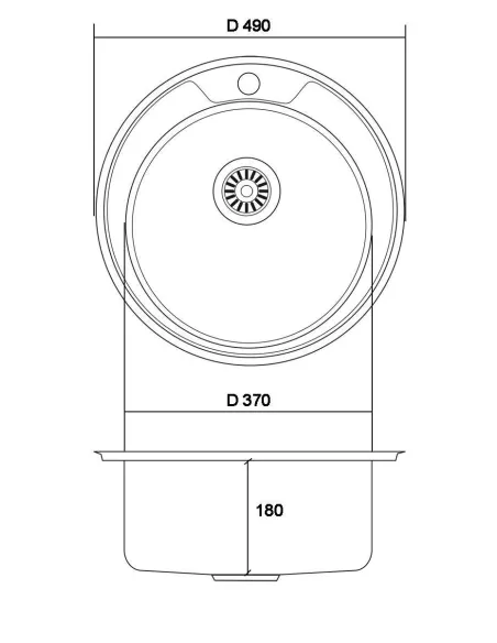 Мийка кругла Romzha Sorin Textura - 2