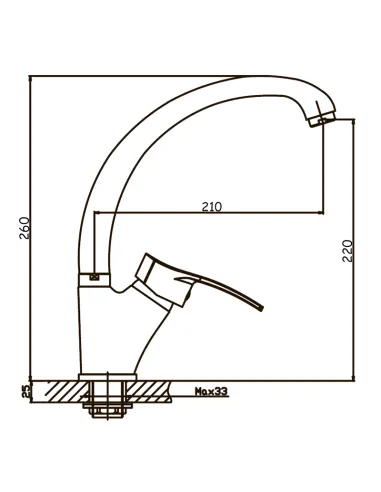 Смеситель для кухни Haiba Focus 777 HB0138