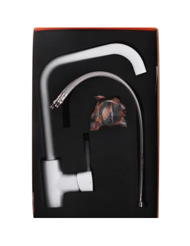 Змішувач для кухні Haiba Hans 011 HB0818, білий