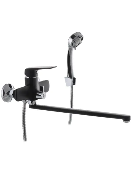 Смеситель для ванны Mixxus Oregon 006 Euro Black с душевым набором